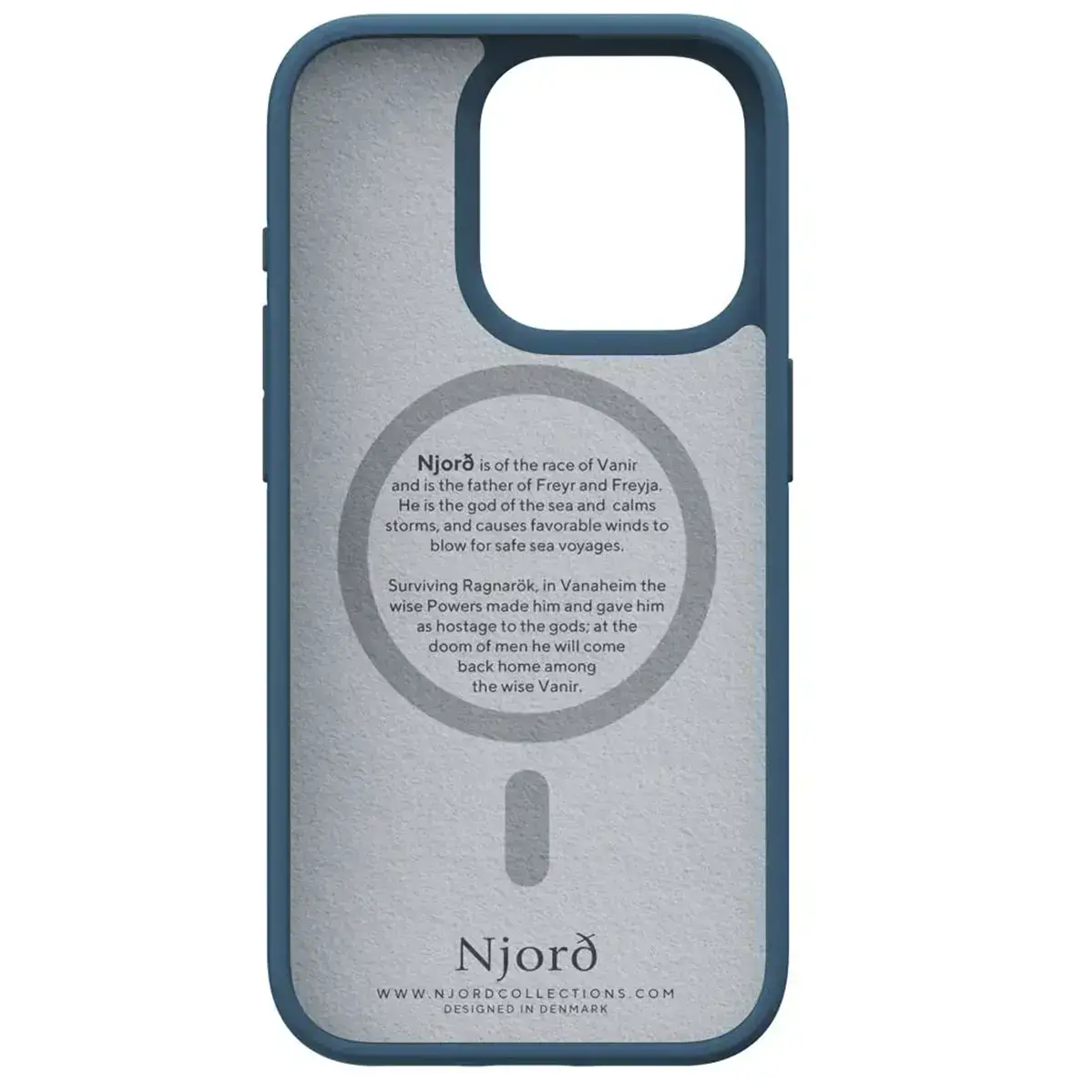 Чехол Njord Fabric MagSafe Case for iPhone 15 Pro - Deep Sea (NA53FA01)