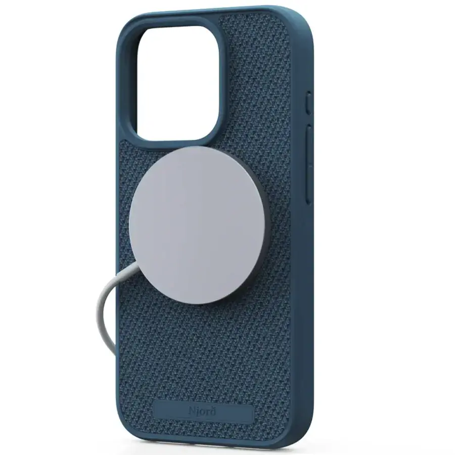 Чохол Njord Fabric MagSafe Case for iPhone 15 Pro - Deep Sea (NA53FA01)
