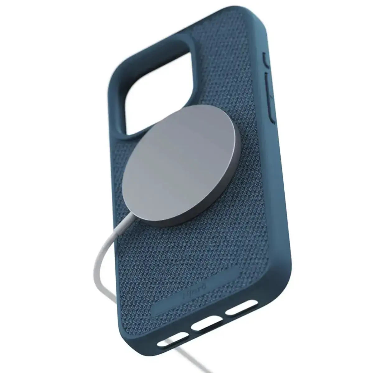 Чехол Njord Fabric MagSafe Case for iPhone 15 Pro - Deep Sea (NA53FA01)