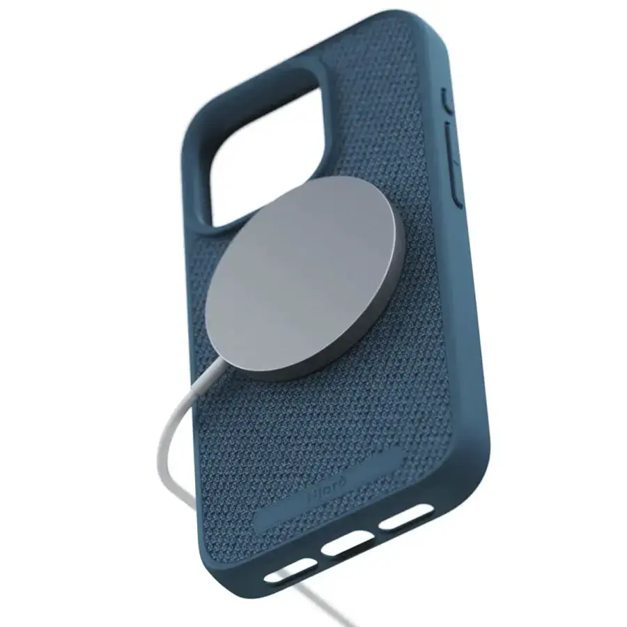 Чохол Njord Fabric MagSafe Case for iPhone 15 Pro - Deep Sea (NA53FA01)
