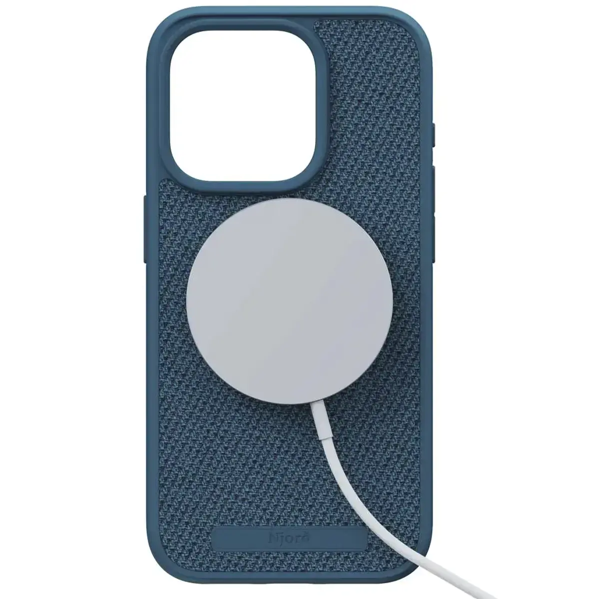 Чехол Njord Fabric MagSafe Case for iPhone 15 Pro - Deep Sea (NA53FA01)