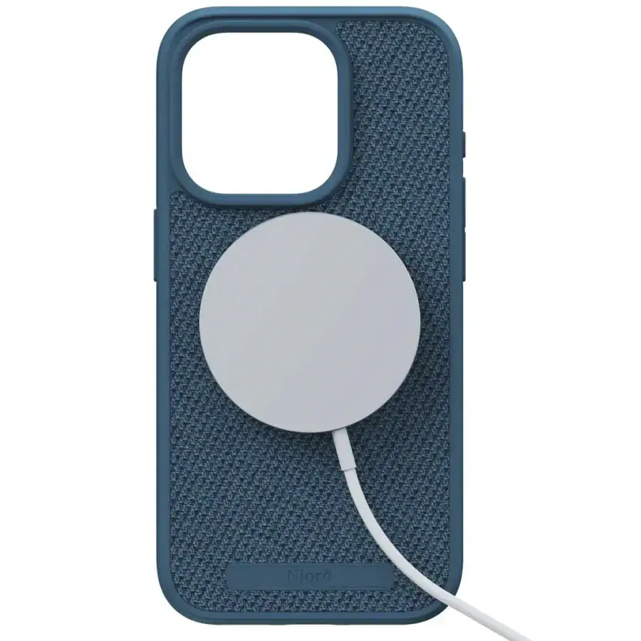 Чохол Njord Fabric MagSafe Case for iPhone 15 Pro - Deep Sea (NA53FA01)