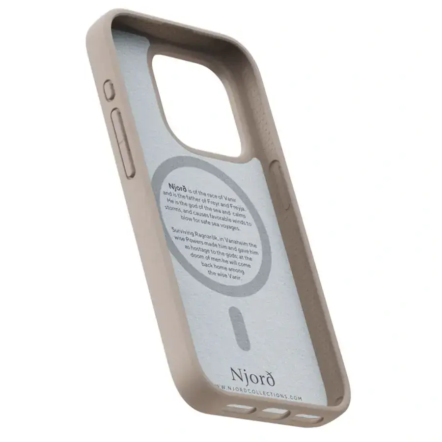 Чехол Njord Fabric MagSafe Case for iPhone 15 Pro - Pink Sand (NA53FA12)