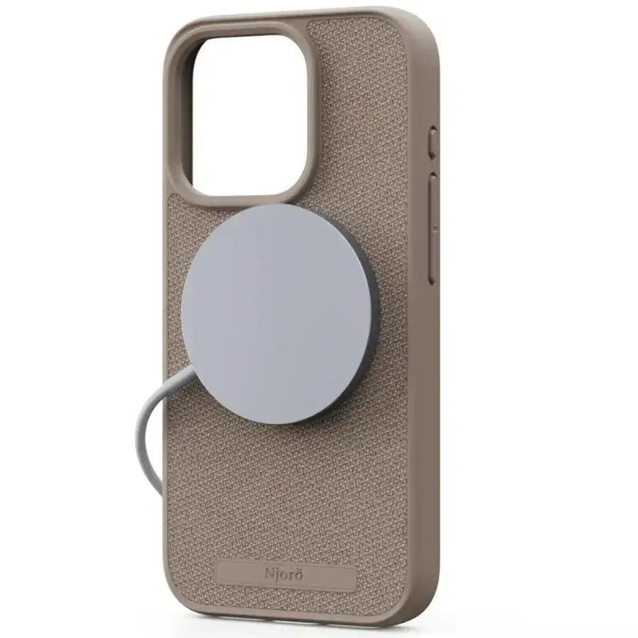 Чехол Njord Fabric MagSafe Case for iPhone 15 Pro - Pink Sand (NA53FA12)