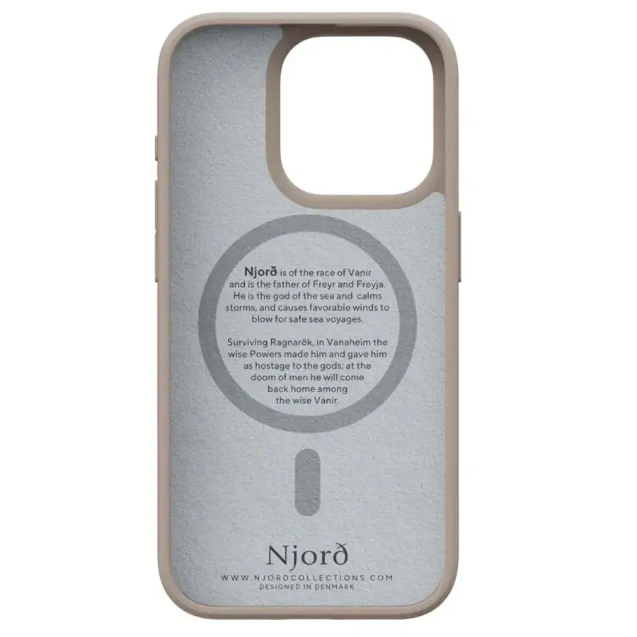 Чехол Njord Fabric MagSafe Case for iPhone 15 Pro - Pink Sand (NA53FA12)