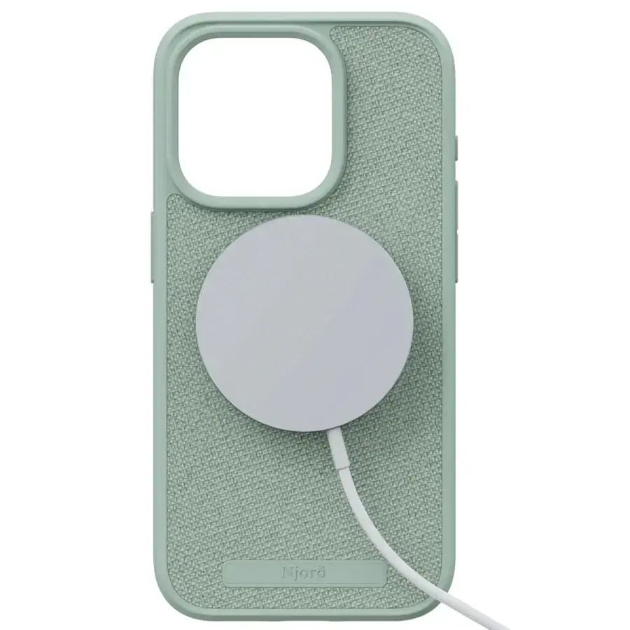Чехол Njord Fabric MagSafe Case for iPhone 15 Pro - Turquoise (NA53FA13)
