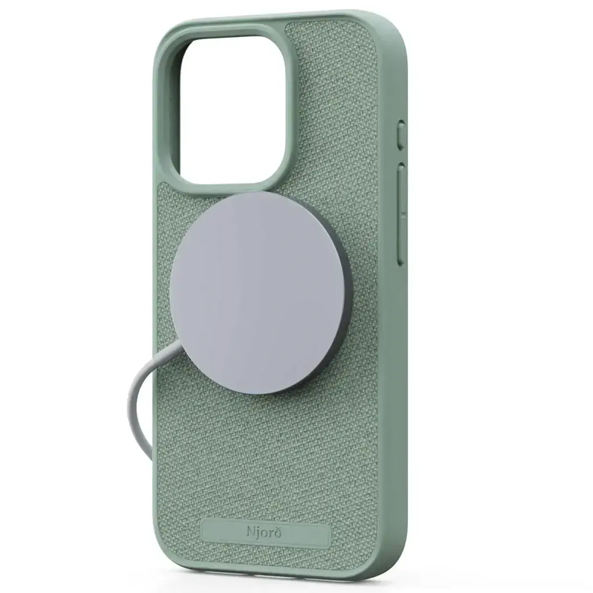 Чехол Njord Fabric MagSafe Case for iPhone 15 Pro - Turquoise (NA53FA13)