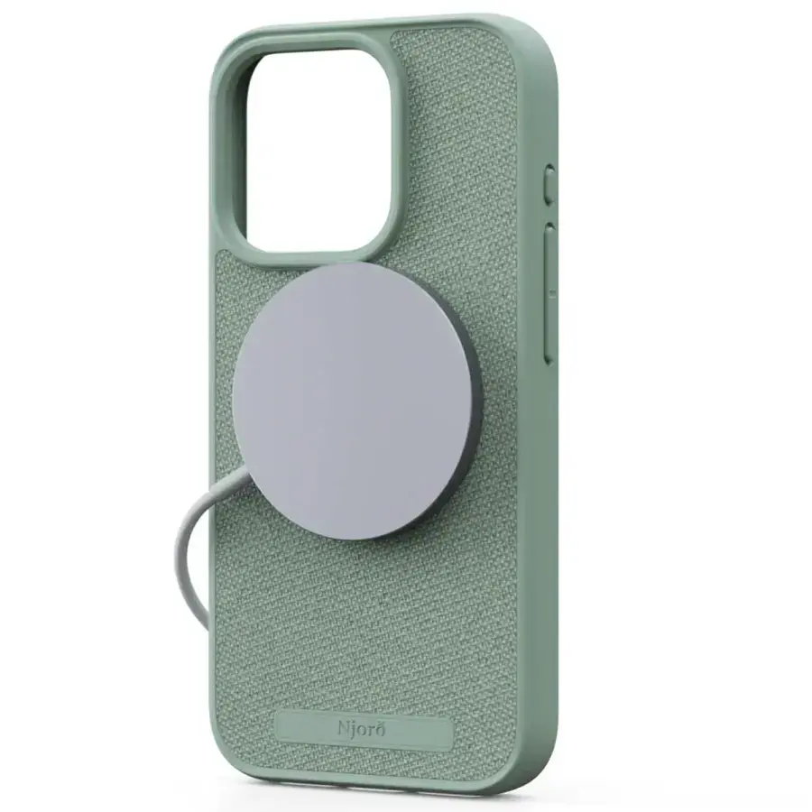 Чехол Njord Fabric MagSafe Case for iPhone 15 Pro - Turquoise (NA53FA13)