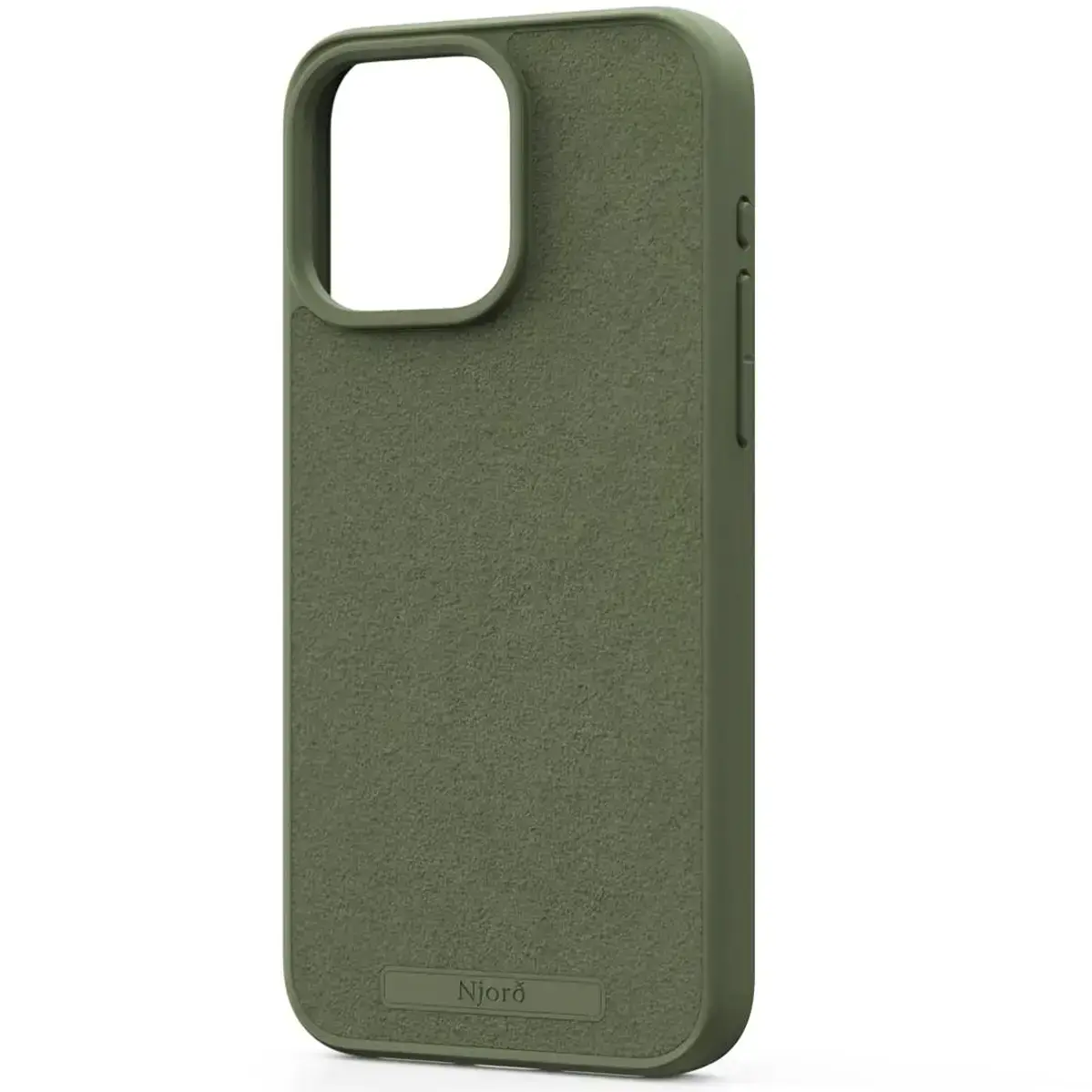 Чехол Njord Suede MagSafe Case for iPhone 15 Pro Max - Olive (NA54SU06)