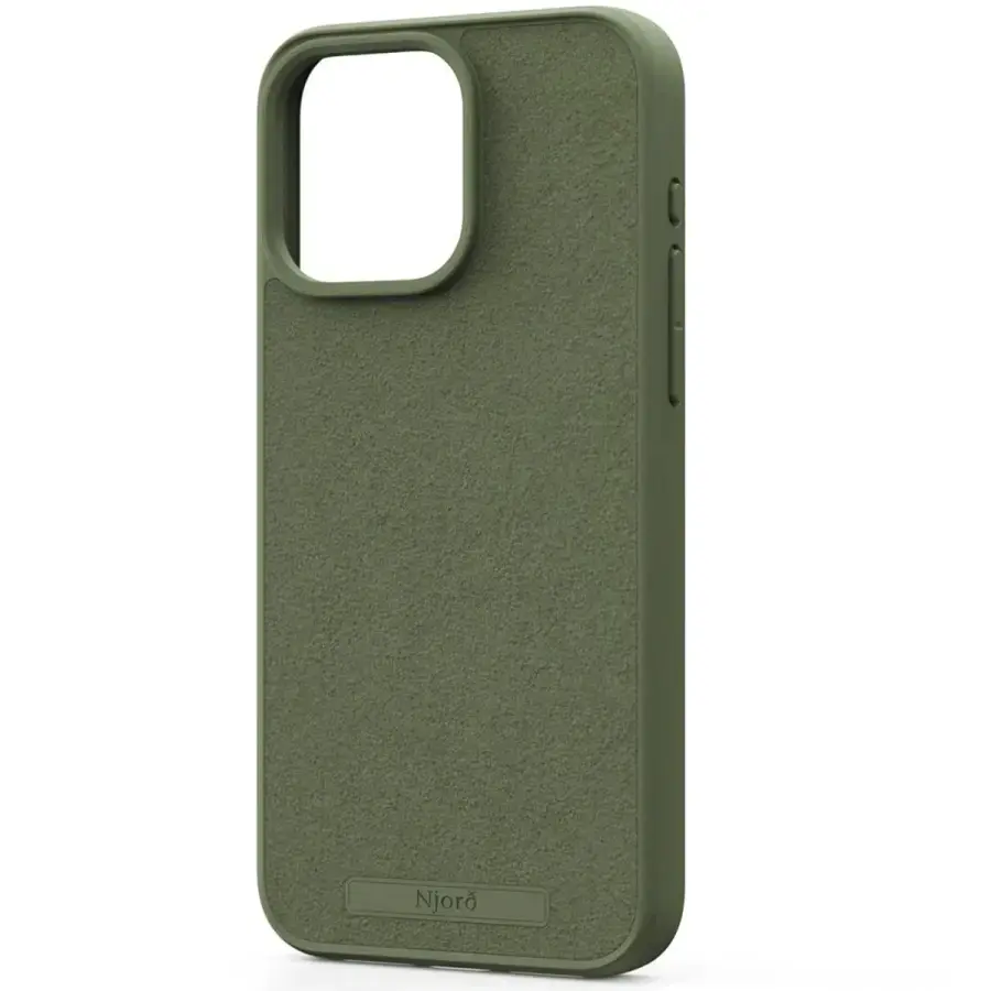 Чохол Njord Suede MagSafe Case for iPhone 15 Pro Max - Olive (NA54SU06)