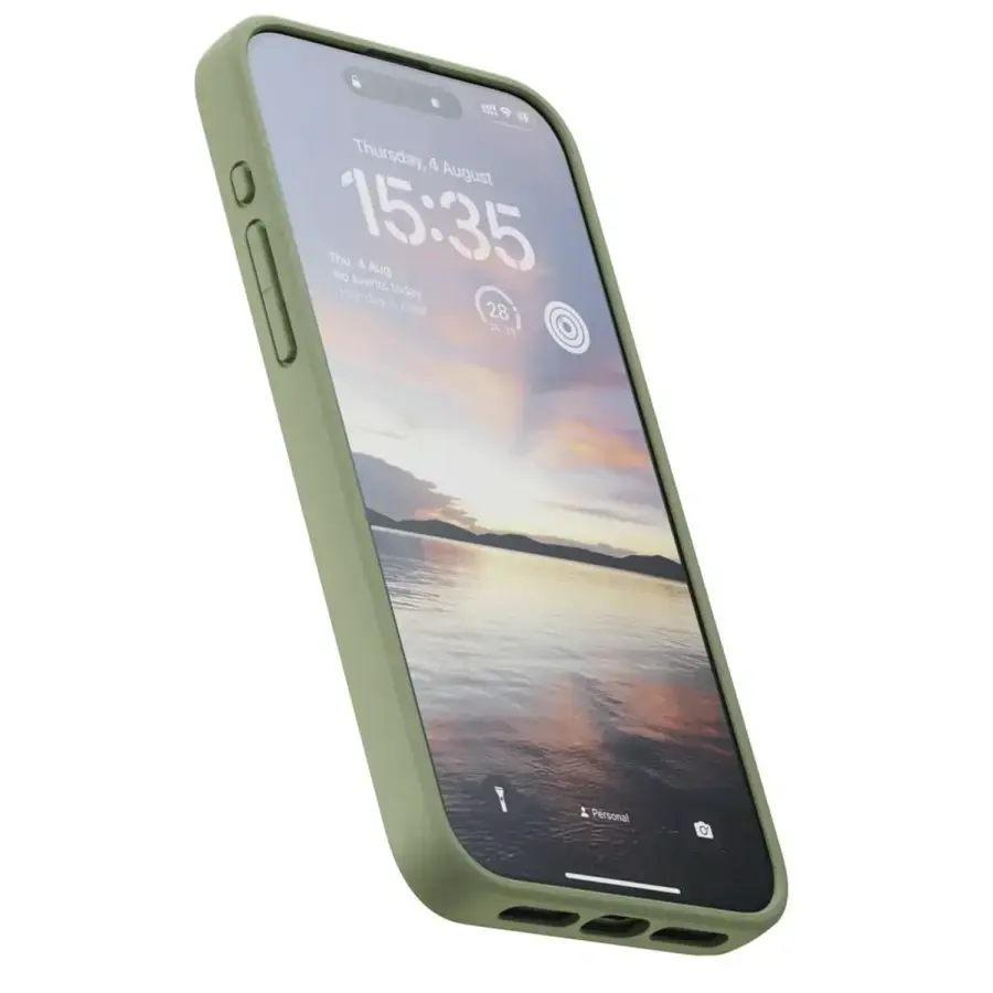 Чохол Njord Suede MagSafe Case for iPhone 15 Pro Max - Olive (NA54SU06)