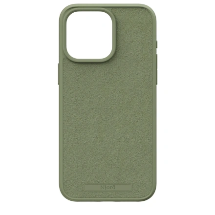 Чехол Njord Suede MagSafe Case for iPhone 15 Pro Max - Olive (NA54SU06)
