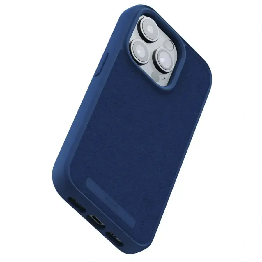 Чохол Njord Suede MagSafe Case for iPhone 15 Pro - Navy Blue (NA53SU01)