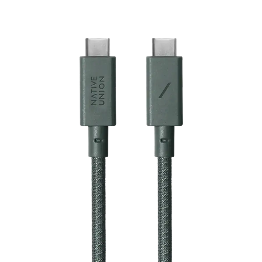 Кабель Native Union Anchor Cable USB-C to USB-C 240W Slate Green 3 m (ACABLE-C-GRN-NP)