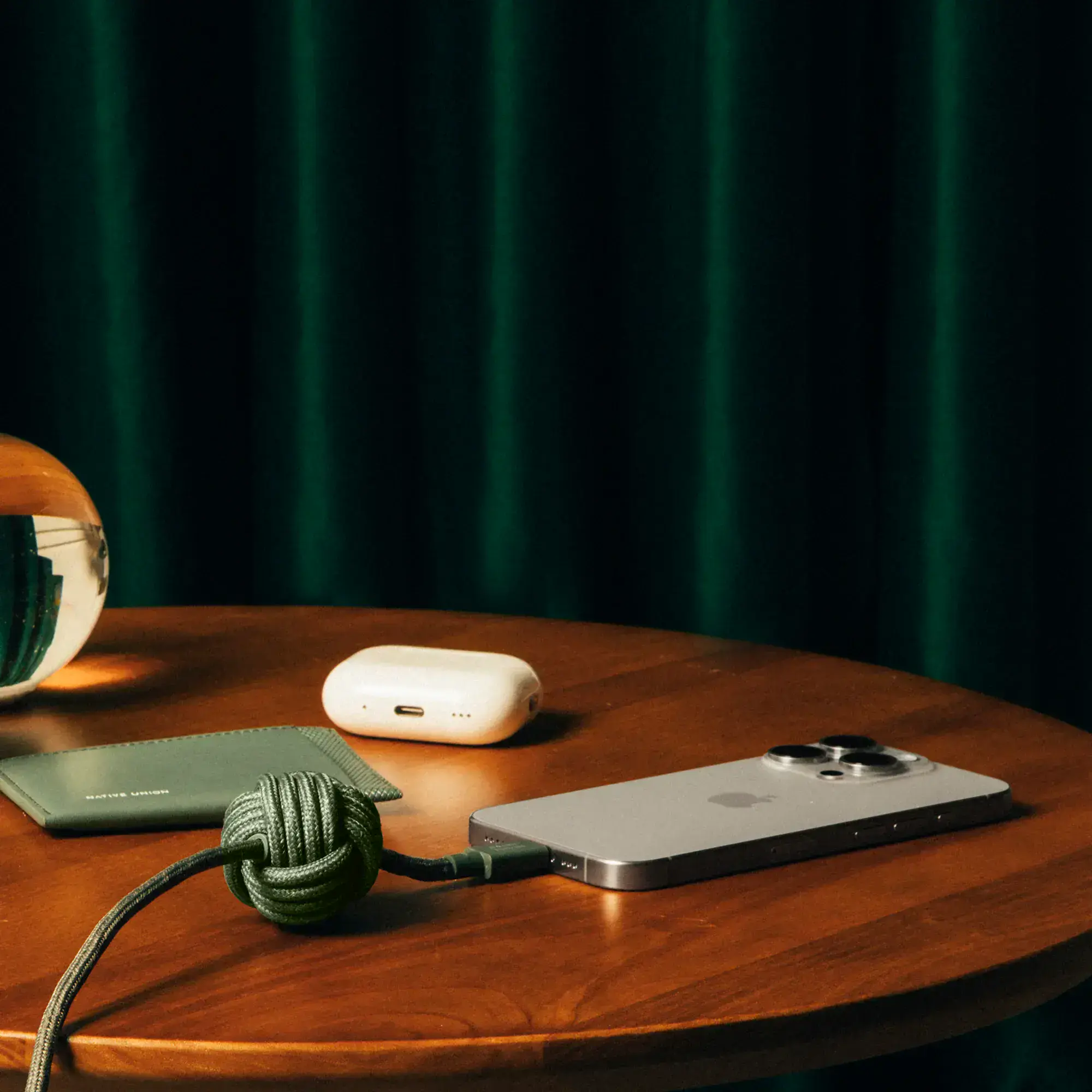 Кабель Native Union Anchor Cable USB-C to USB-C 240W Slate Green 3 m (ACABLE-C-GRN-NP)