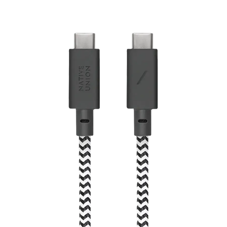Кабель Native Union Anchor Cable USB-C to USB-C 240W Zebra 3 m (ACABLE-C-ZEB-NP)