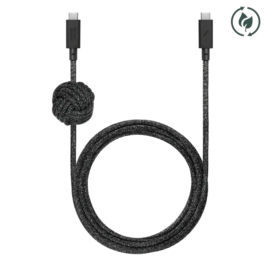 Кабель Native Union Anchor Cable USB-C to USB-C 240W Cosmos Black 3 m (ACABLE-C-COS-NP)