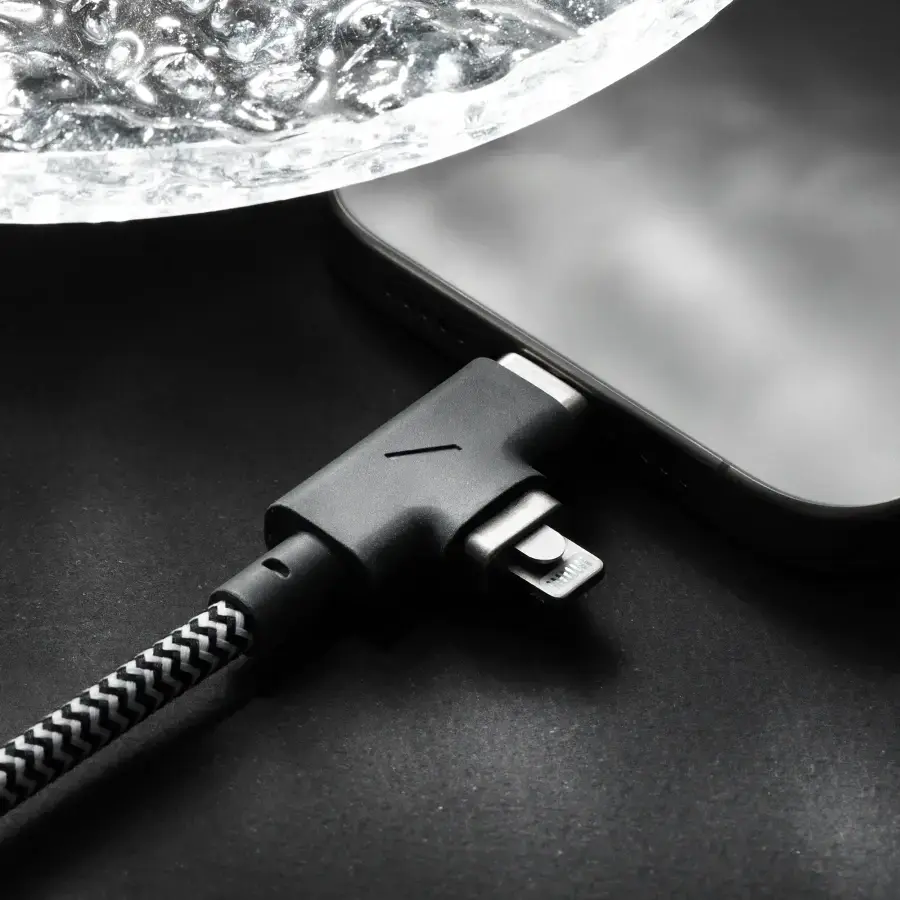 Кабель Native Union Belt Cable Duo Pro 240W USB-C to USB-C & Lightning Cosmos Black 2.4 m (BELT-PROCCL-COS-NP)