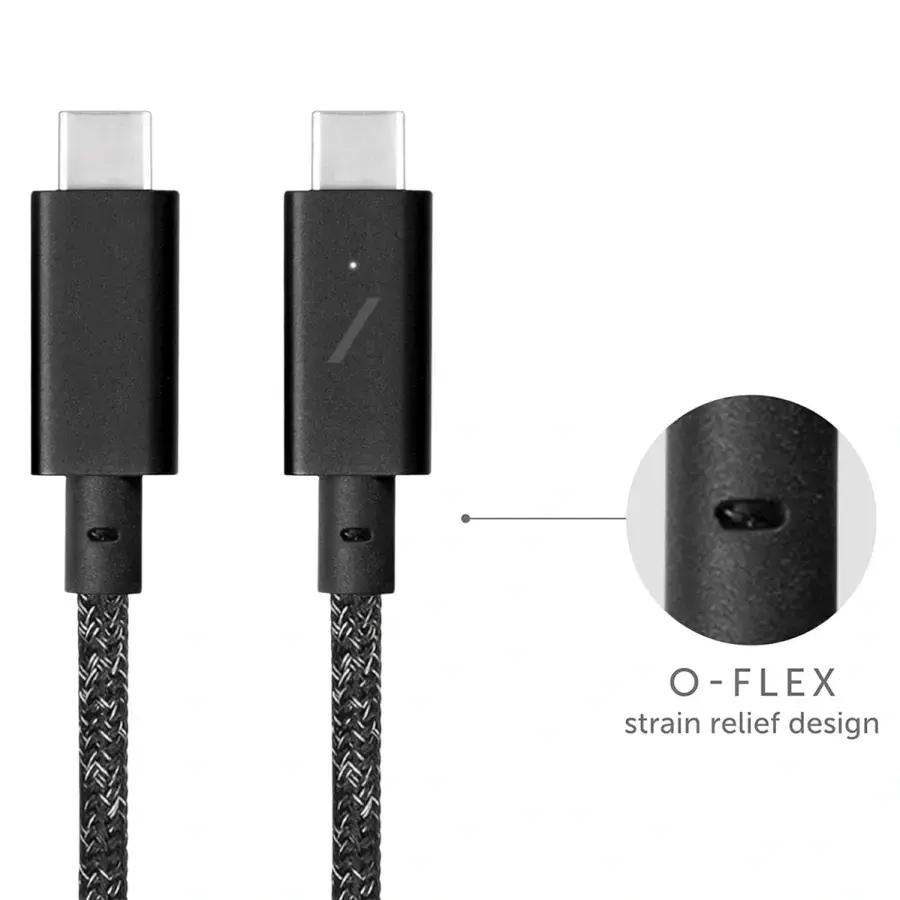 Кабель Native Union Belt Cable USB-C to USB-C Pro 240W Cosmos Black (2.4 m) (BELT-PRO2-COS-NP)