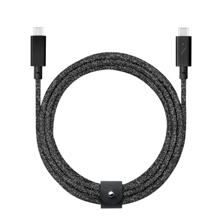 Кабель Native Union Belt Cable USB-C to USB-C Pro 240W Cosmos Black (2.4 m) (BELT-PRO2-COS-NP)