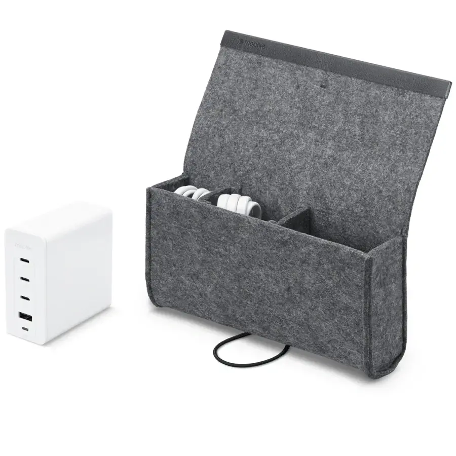 Настінний зарядний пристрій Mophie speedport 120 4-port GaN wall charger travel kit 120W (409909441, HPZF2)