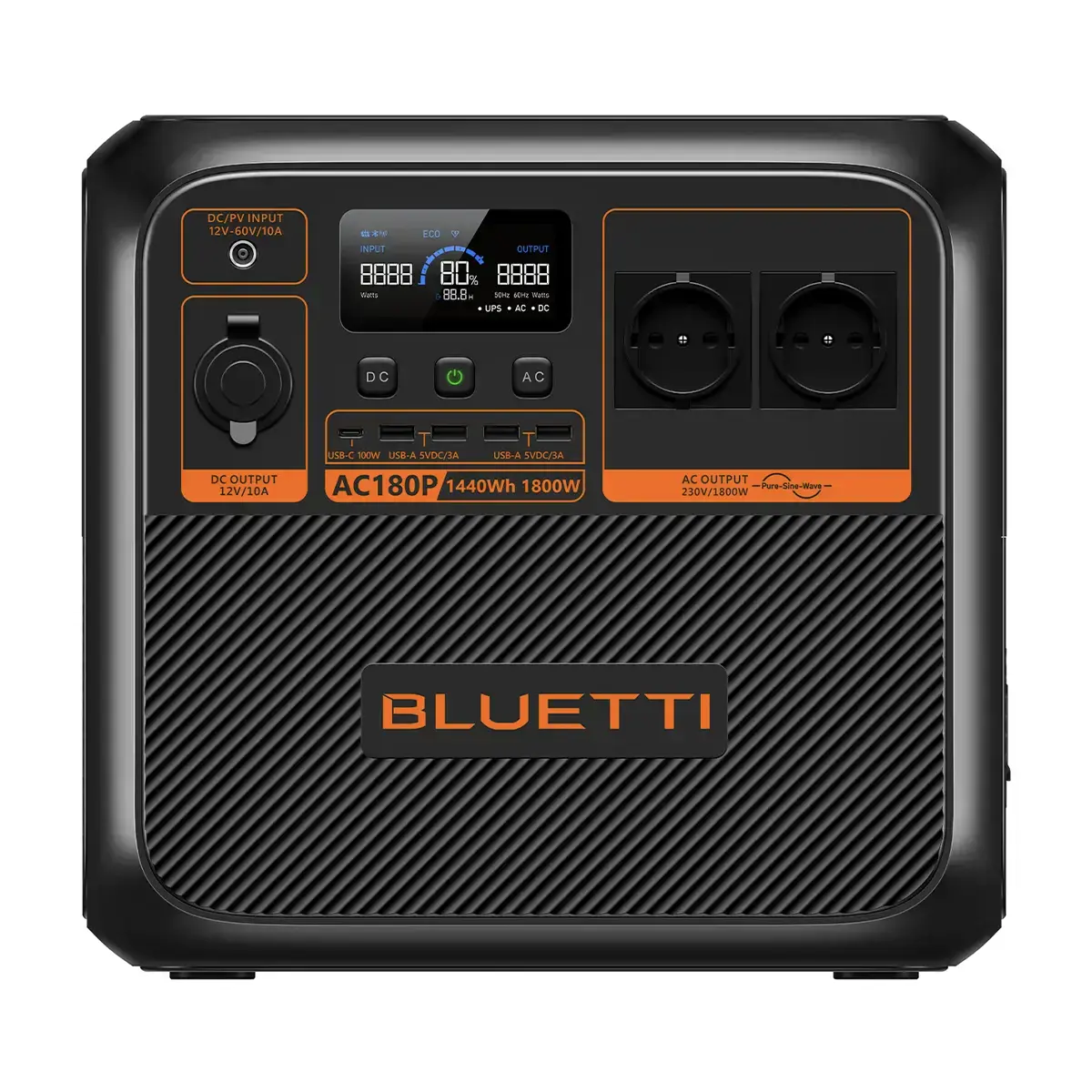 Портативна зарядна станція BLUETTI AC180P Portable Power Station | 1800W 1440Wh