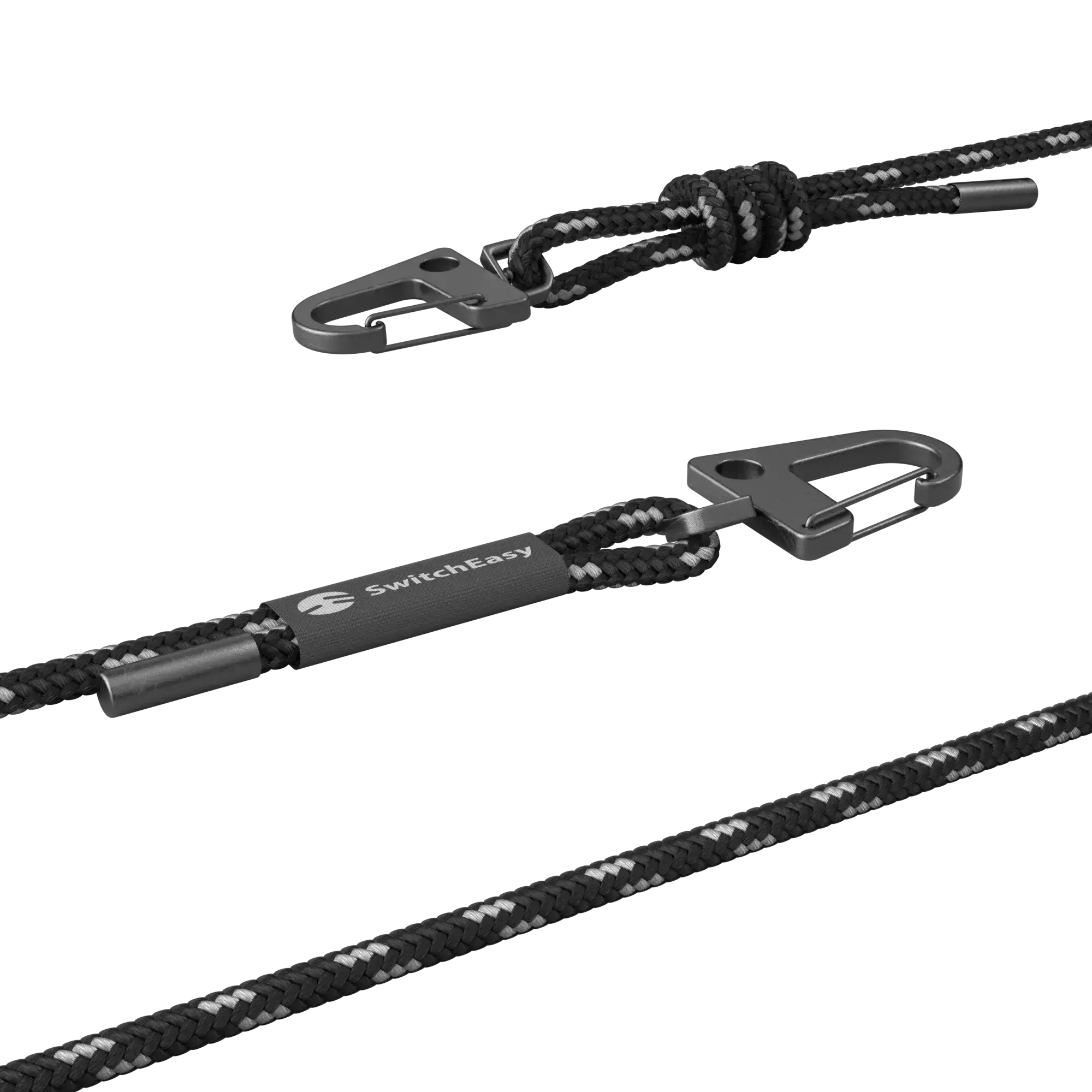 Ремешок через плечо SwitchEasy Easy Strap+Easy Strap Card 6mm - Black/White (SPHIPH154BW23)