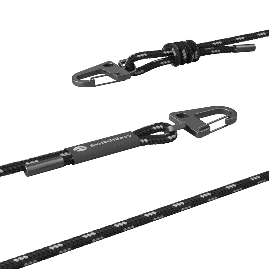 Ремінець через плече SwitchEasy Easy Strap+Easy Strap Card 6mm - Black/White (SPHIPH154BW23)