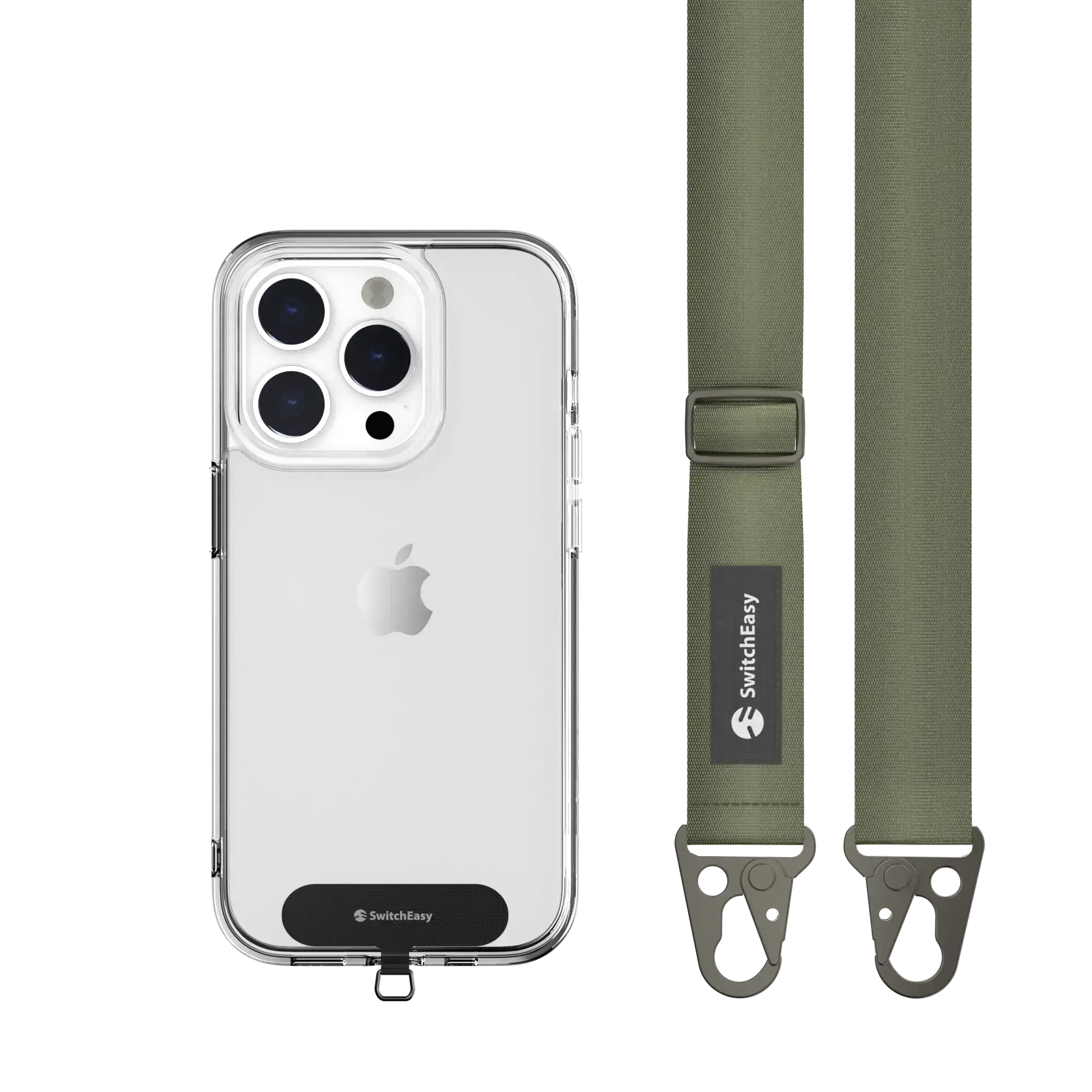 Ремінець через плече SwitchEasy Easy Strap+Easy Strap Card 25mm - Army Green (SPHIPH155AN23)