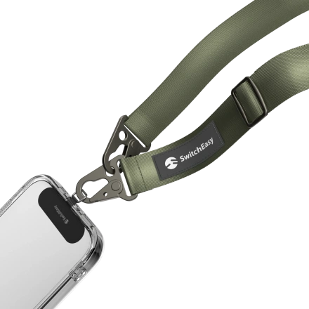 Ремешок через плечо SwitchEasy Easy Strap+Easy Strap Card 25mm - Army Green (SPHIPH155AN23)