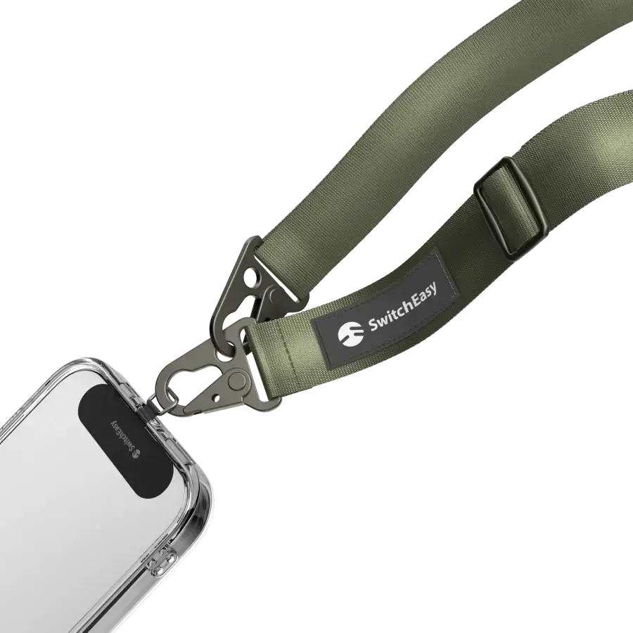 Ремінець через плече SwitchEasy Easy Strap+Easy Strap Card 25mm - Army Green (SPHIPH155AN23)