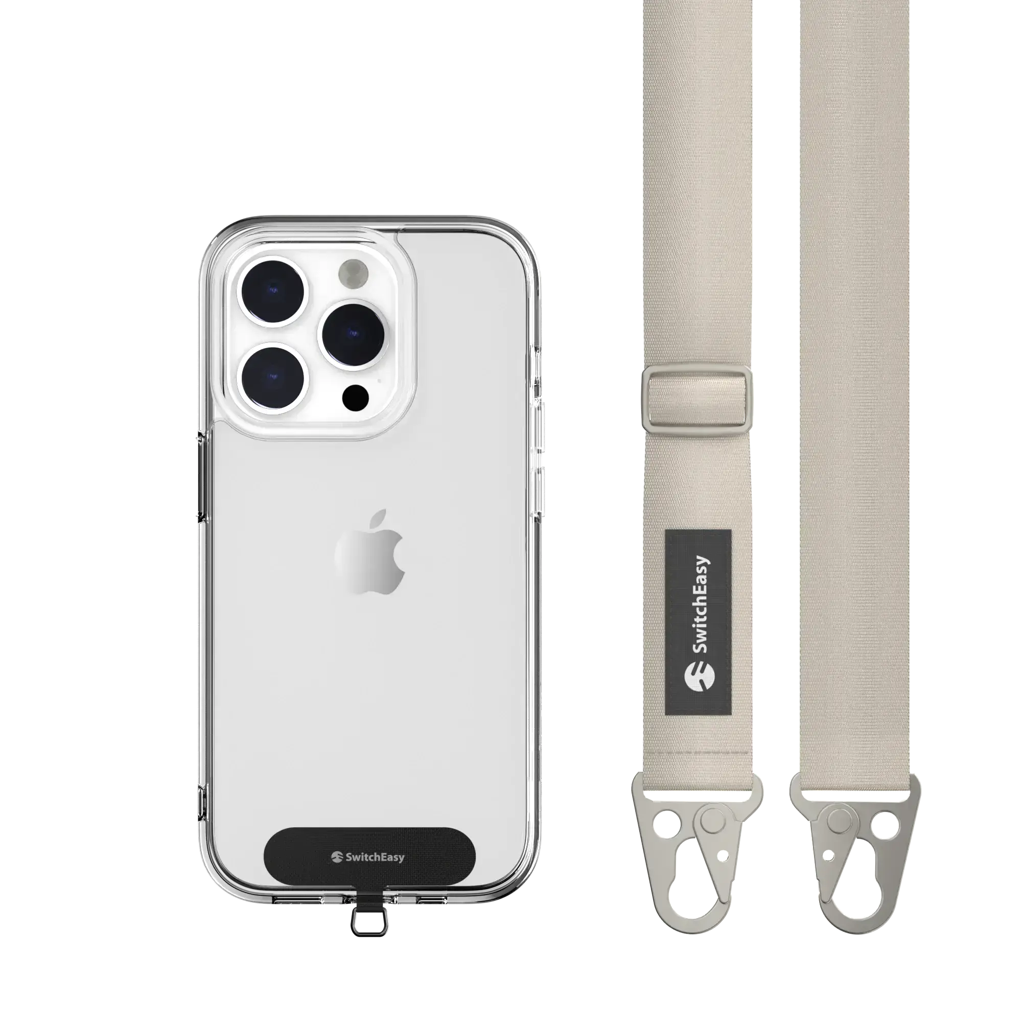 Ремінець через плече SwitchEasy Easy Strap+Easy Strap Card 25mm - Coconut White (SPHIPH155CH23)