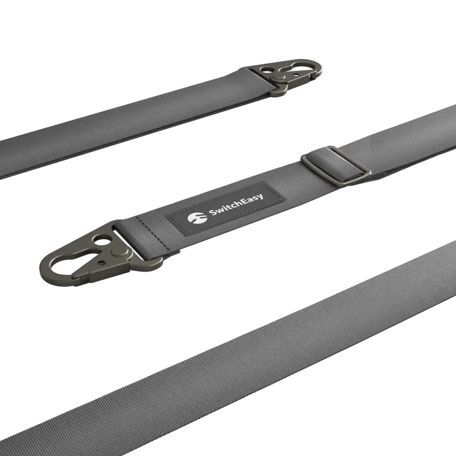 Ремінець через плече SwitchEasy Easy Strap+Easy Strap Card 25mm - Dark Gray (SPHIPH155DR23)