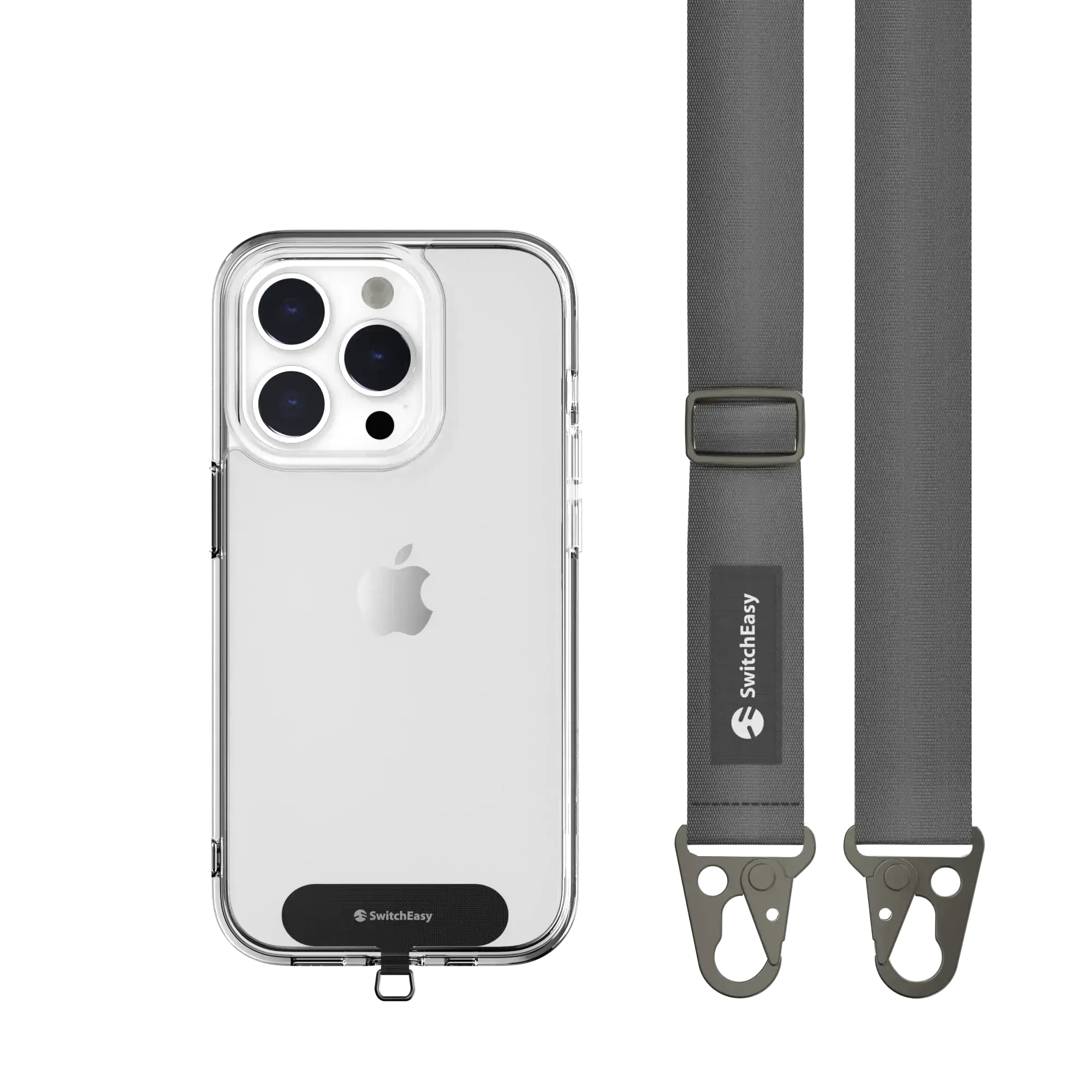 Ремінець через плече SwitchEasy Easy Strap+Easy Strap Card 25mm - Dark Gray (SPHIPH155DR23)