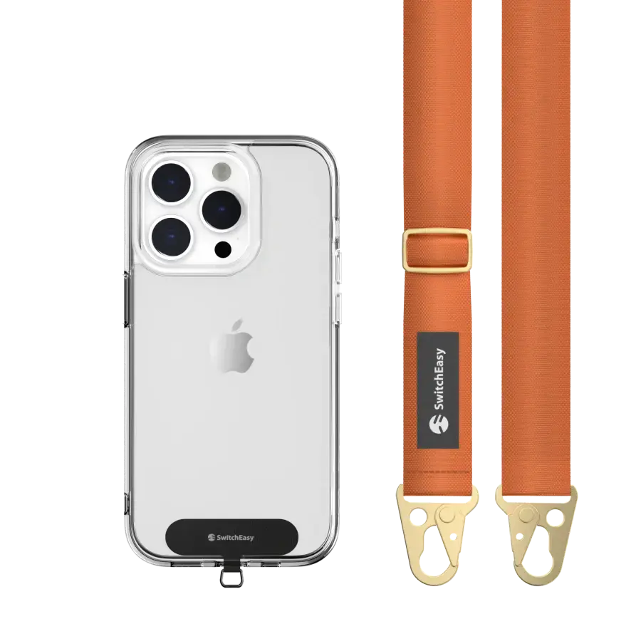 Ремінець через плече SwitchEasy Easy Strap+Easy Strap Card 25mm - Orange (SPHIPH155OG23)