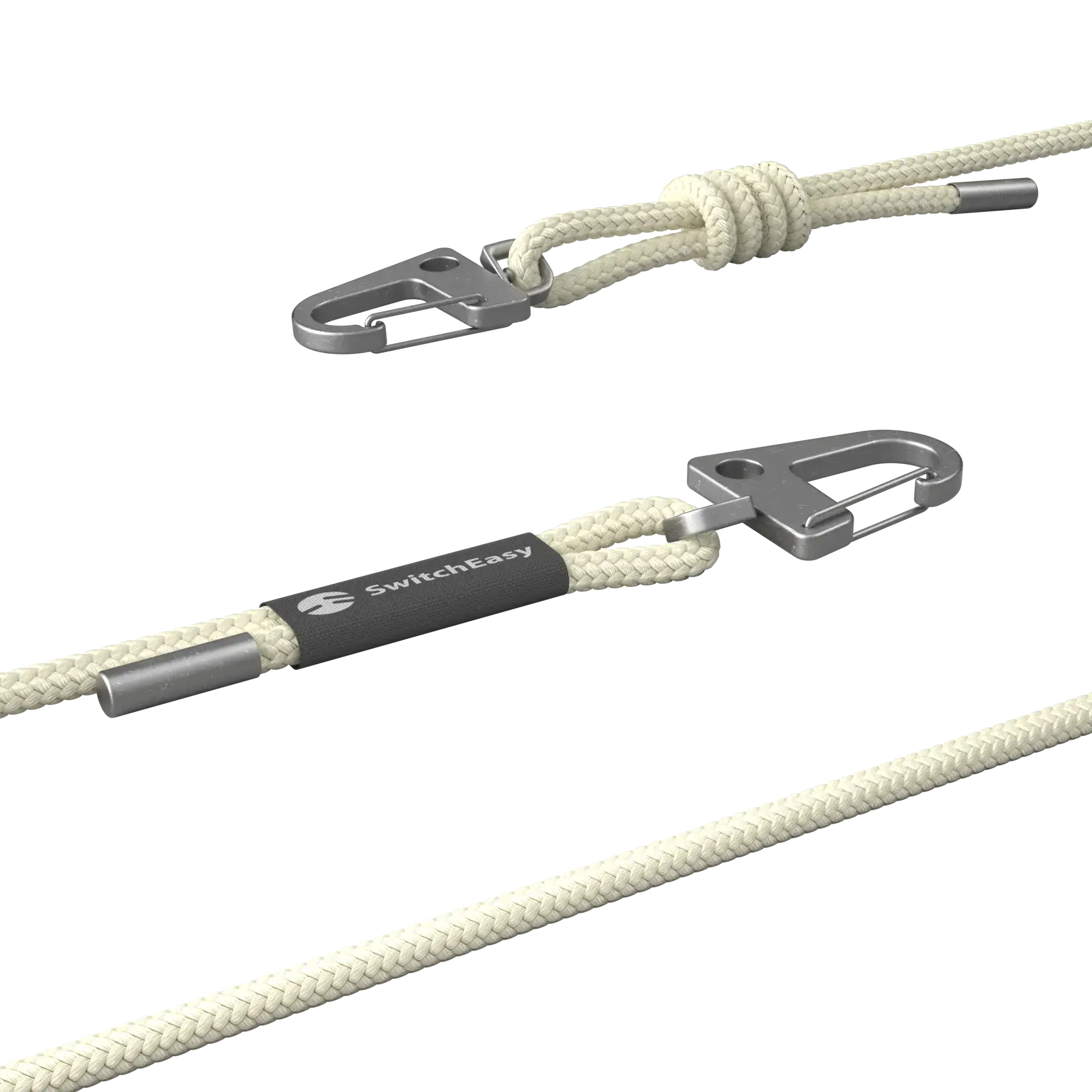 Ремінець через плече SwitchEasy Easy Strap+Easy Strap Card 6mm - White (SPHIPH154WH23)