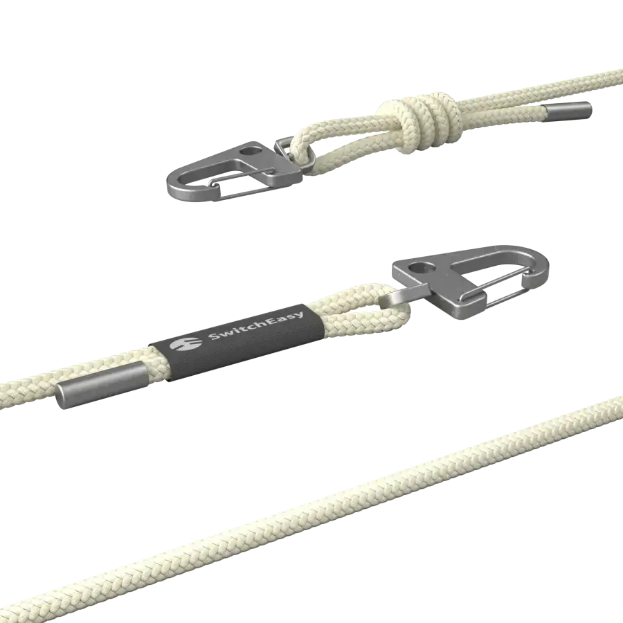 Ремінець через плече SwitchEasy Easy Strap+Easy Strap Card 6mm - White (SPHIPH154WH23)