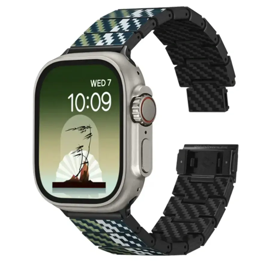 Ремінець Pitaka Chroma Carbon Band Poetry of Things Wind for Apple Watch 49/45/44mm (AWB2305)