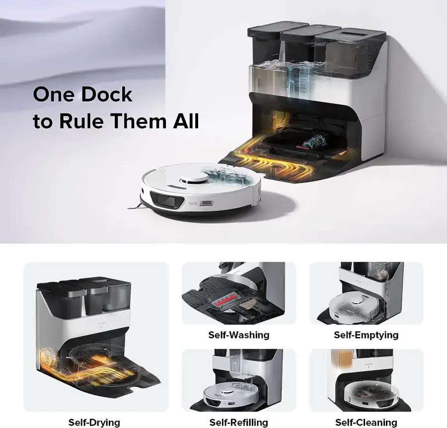 Робот-пылесос RoboRock S7 Max Ultra with RockDock Ultra - Black (S7MXU52-00)