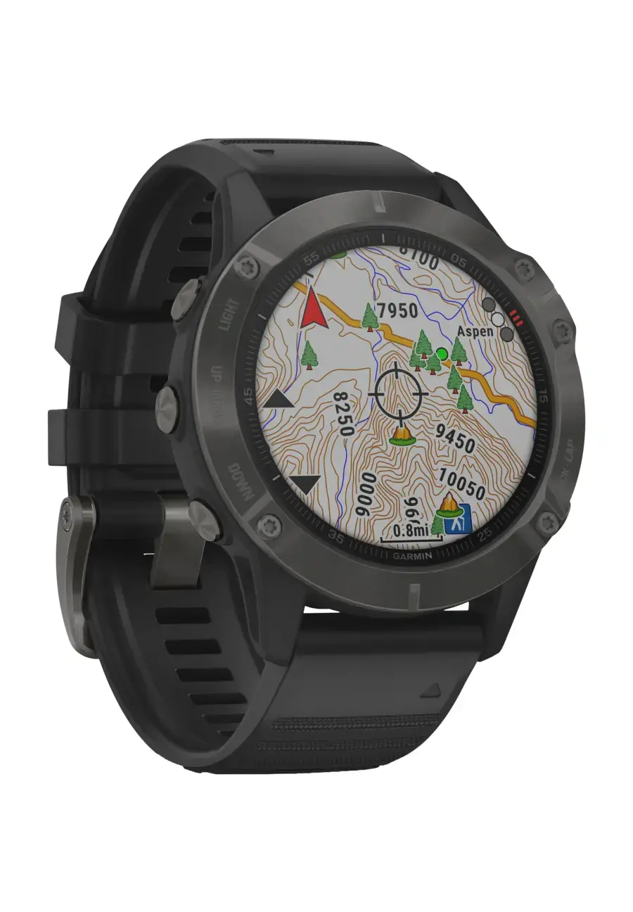 Смарт-годинник Garmin Fenix 6 Sapphire Сarbon Grey DLC with Black Band (010-02158-10/11)