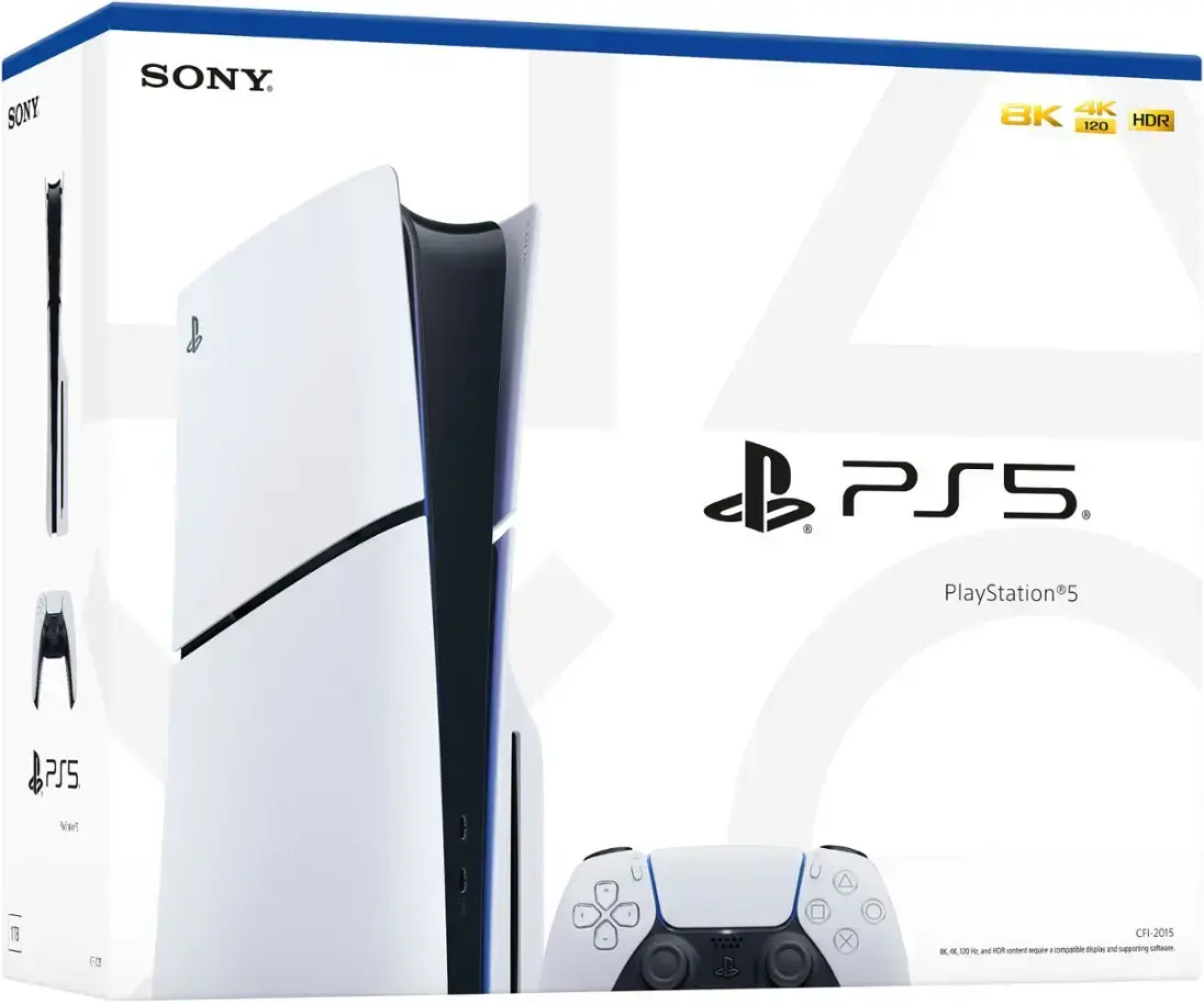 Стаціонарна ігрова приставка Sony PlayStation 5 Slim Blu-Ray 1TB з підпискою PlayStation Plus Deluxe на 24 місяці