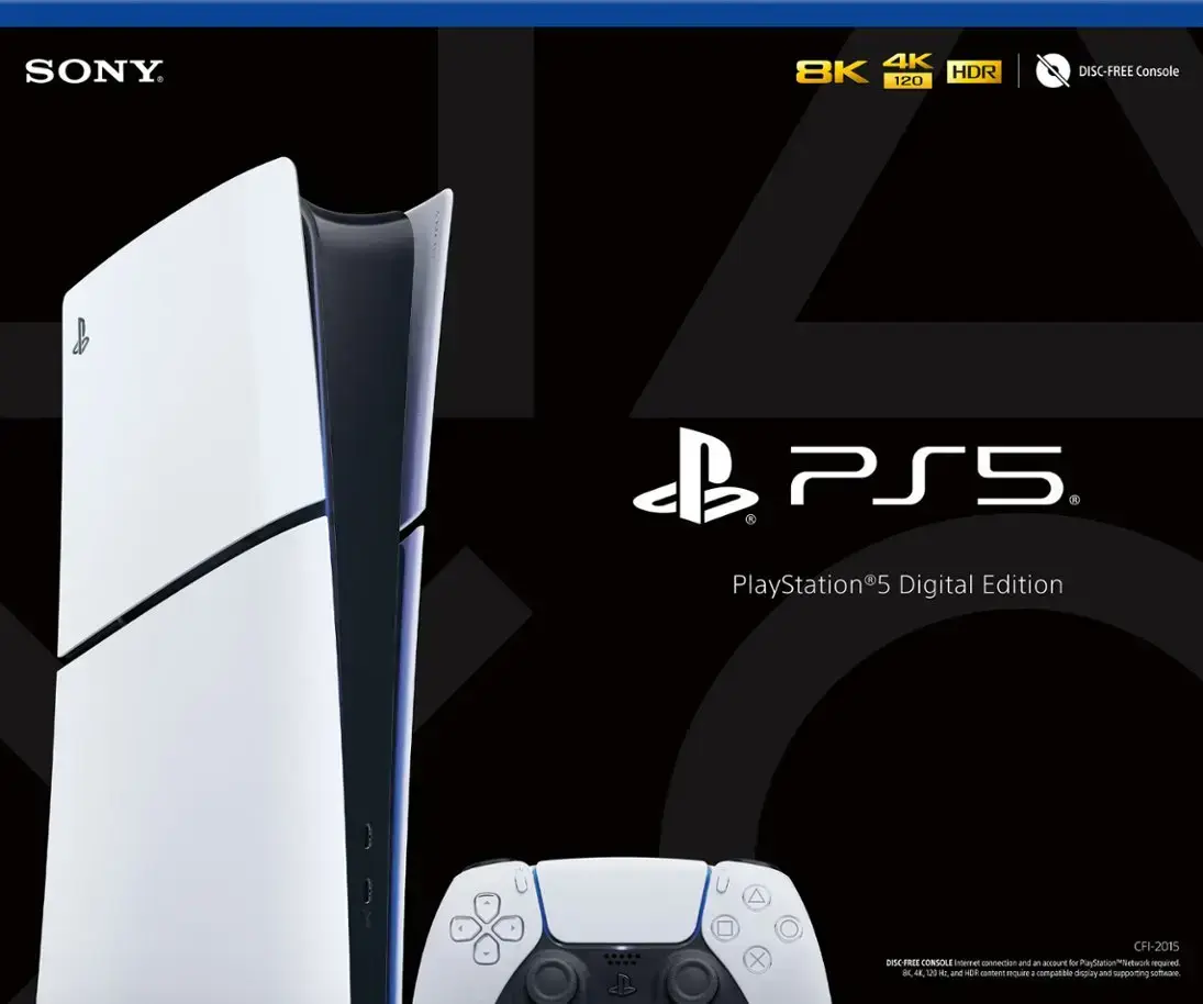 Стаціонарна ігрова приставка Sony PlayStation 5 Slim Digital Edition 1TB + DualSense Wireless Controller (1000042065)