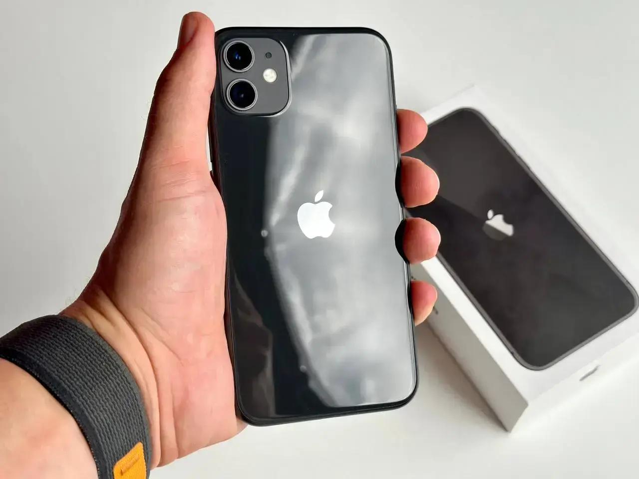 USED Apple iPhone 11 64GB Black (MWL72)🔋100%(Состояние - 9.5/10, Комплект - iPhone, коробка | гарантия - 1 мес.)