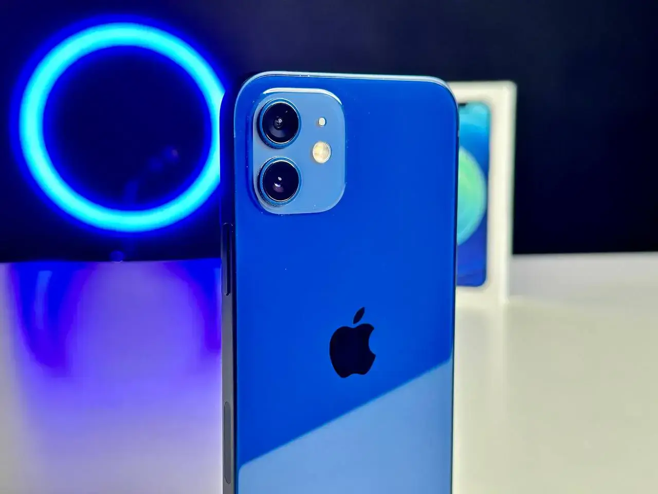 USED Apple iPhone 12 128GB Blue (MGHF3, MGJE3)🔋86%(Стан - 9/10, Комплект - iPhone, коробка | гарантія - 1 міс.)