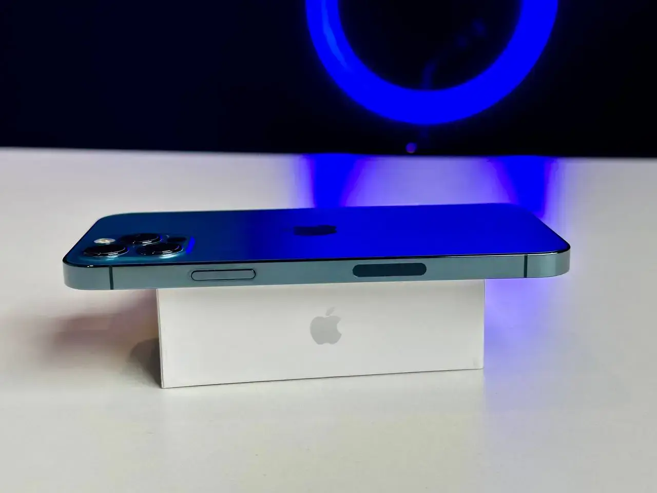 USED Apple iPhone 12 Pro 128GB Pacific Blue (MGLR3, MGMN3)🔋100%(Стан - 9/10, Комплект - iPhone | гарантія - 1 міс.)
