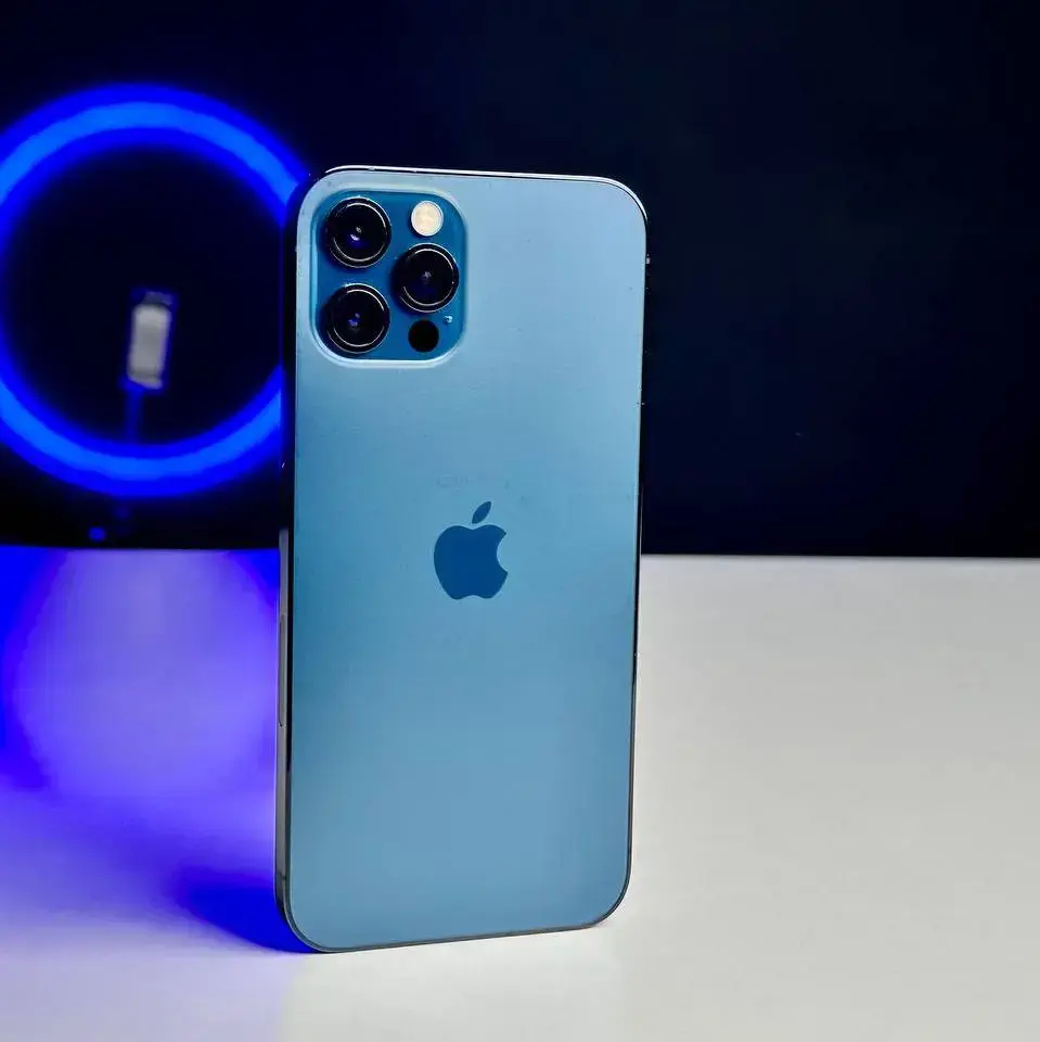 USED Apple iPhone 12 Pro 256GB Pacific Blue (MGJV3)🔋88%(Стан - 9/10, Комплект - iPhone | гарантія - 1 міс.)