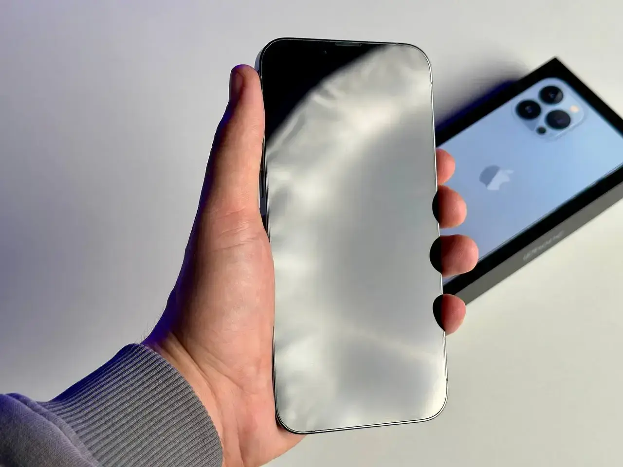 USED Apple iPhone 13 Pro Max 128GB Sierra Blue (MLKP3, MLL93)🔋100%(Стан - 10/10, Комплект - Повний | гарантія - 1 міс.)