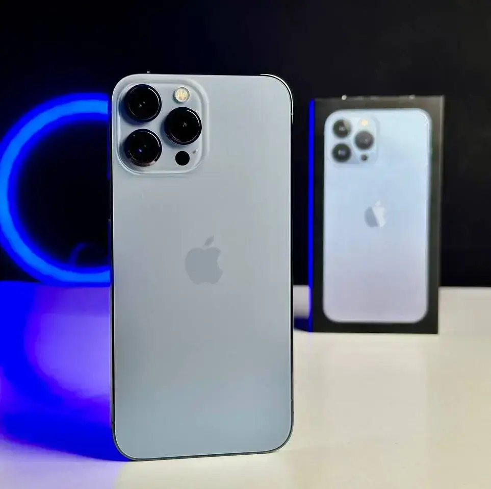 USED Apple iPhone 13 Pro Max 128GB Sierra Blue (MLKP3, MLL93)🔋100%(Состояние - 10/10, Комплект - Полный | гарантия - 1 мес.)