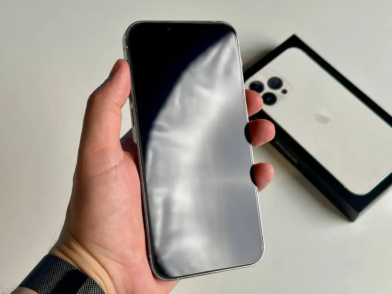 USED Apple iPhone 13 Pro Max 512GB Silver (MLKX3, MLLG3)🔋86%(Состояние - 10/10, Комплект - Полный | гарантия - 1 мес.)