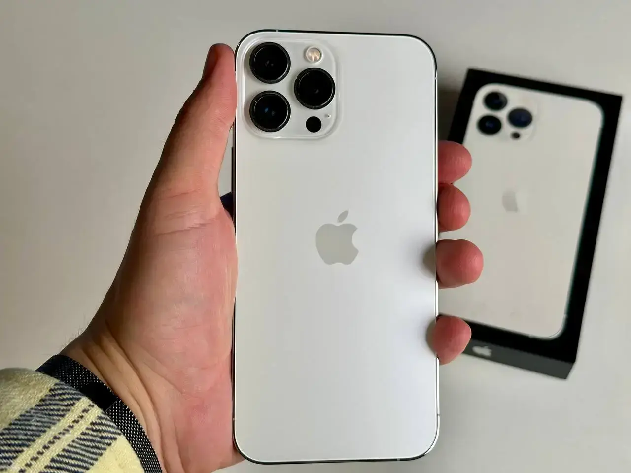 USED Apple iPhone 13 Pro Max 512GB Silver (MLKX3, MLLG3)🔋86%(Состояние - 10/10, Комплект - Полный | гарантия - 1 мес.)